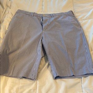 Seersucker polo shorts